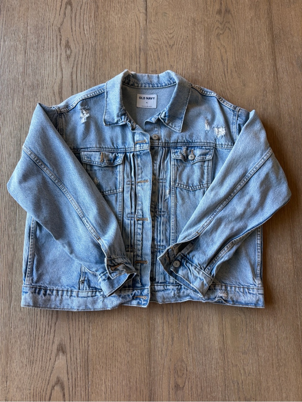 Old Navy Womens Light Blue Denim Jacket